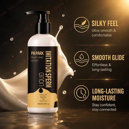 Black Gold Silky Formula Water-Based Lube 150ml - Smooth Non-Sticky Long-Lasting Personal Lubrication, Pump Bottle Design, Sex Lubricant for Couples, Lubes for Couples, Lubrication for Toys, Men's Toy, Women, Romantic Nights