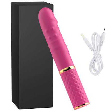Mini Size Thrusting Dildo Vibrator Suction Cup G Spot Massager 10 Modes Clitoral Stimulator Adult Sex Toy for Women Beginner