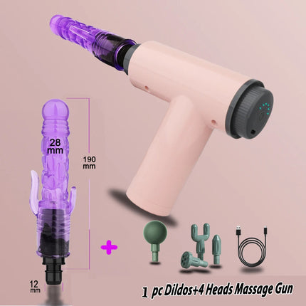 Handheld Massage Gun Dildo Vibrator Sex toys for Women Automatic Sex Machine With Clitoral stimulation Sexy toys for Couples 18