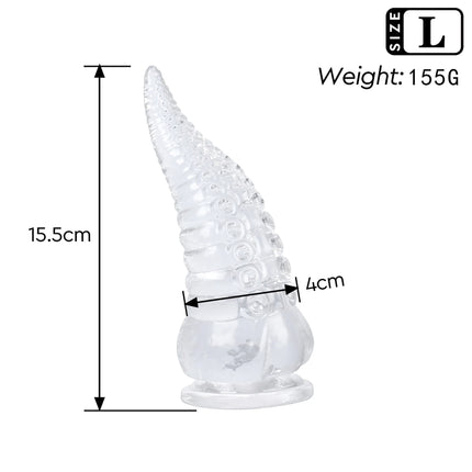 Transparent Soft Dildo Octopus Tentacles Big Anal Plug Anus Expansion Vaginal Dilator Alien Dick Butt Plug Adult Sex Toys 18+