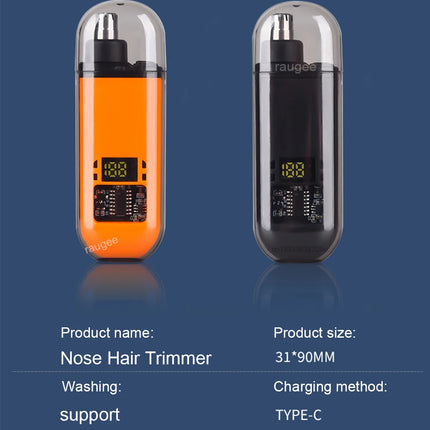 Mini Electric Nose Hair Trimmer Rechargeable Beard And Eyebrow Grooming Tool for Men Portable Nose and Ear Hair Remover