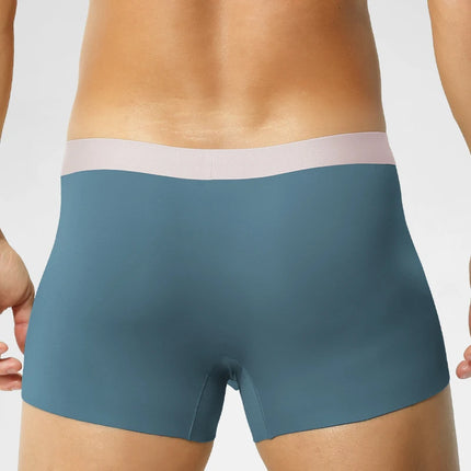 Men's Silk Seamless Underwear, High-End Double-Sided Boxer Briefs, Comfortable Summer Thin Boys' Boxer Briefs