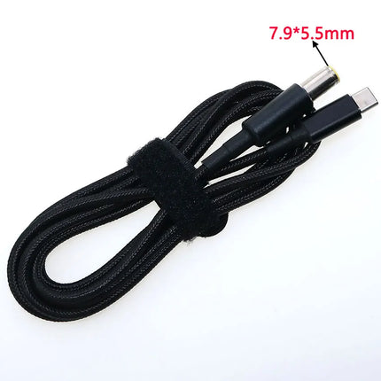 USB Type C to DC2.5*0.7 3.0*1.1 3.5*1.35 4.0*1.35 4.0*1.7 4.5*3.0 4.8*1.7mm Male Plug Converter USB-C PD Lure Charging Cable