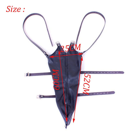 Arm Binder Glove Sleeves,Behind Back Bondage Armbinder,BDSM Leather Handcuffs Straight Jacket,Sex Toys For Couples