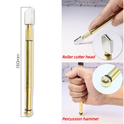 Easy to use and carry Glass Cutter Diamond Cutter 175mm Anti-Skid Handle Cutting Tool For Glass Diamonds And Minerals