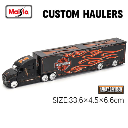 Maisto 1:64 MACK Anthem LoneStar UP Transport Casting Manufacturing Trailer Model Simulation Model Alloy Car Collection