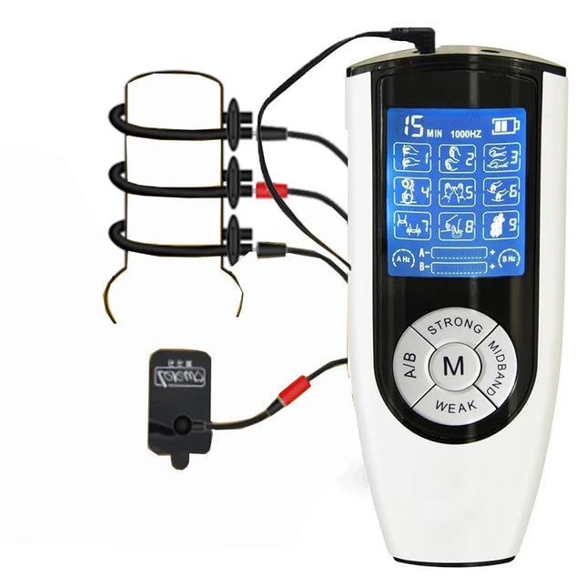 Electro Shock Penis Ring Bdsm Strong Electric Stimulate Therapy Massager Pad Penis Extender Enlargement Sex Toy Male Masturbator