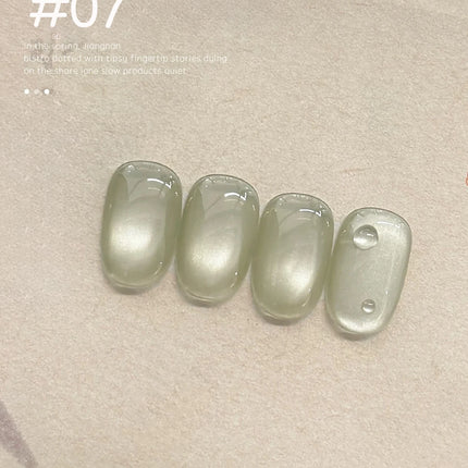 WS 10ml Light Flow Cat Magnetic Gel Nail Polish for Whitening in Autumn And Winter Semi Permanent Gel Manicure DIY Nail Art