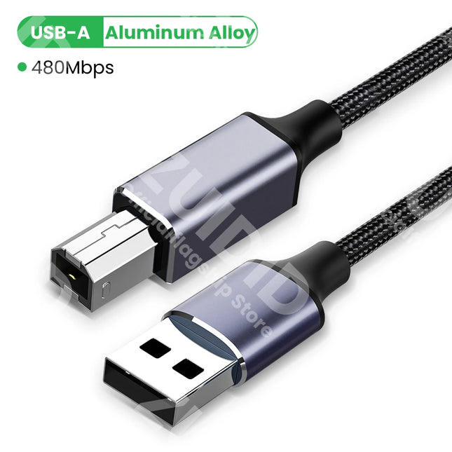 USB Type-C to USB Type B 2.0 Cable for New MacBook Pro HP Canon Brother Epson Dell Samsung Printer Type C Printer Scanner Cord