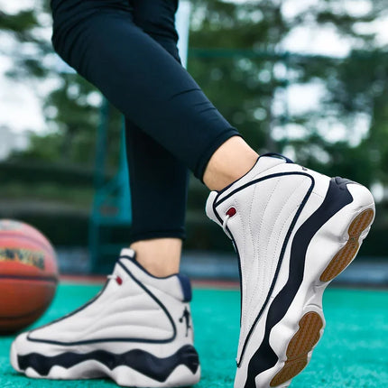 Hot Sale Basketball Shoes Men Women High Top Leather Outdoor Sport Shoe Unisex Anti-Slippery Basketball Boots Couples Sneakers