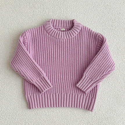 Autumn Baby Boys Girls Knit Sweater Clothes Toddler Infant Kids Knitwear Cotton Soft Winter Long Sleeve Baby Pullover Tops 0-6Y