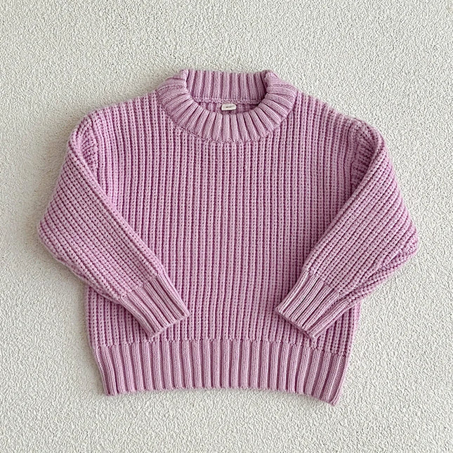 Autumn Baby Boys Girls Knit Sweater Clothes Toddler Infant Kids Knitwear Cotton Soft Winter Long Sleeve Baby Pullover Tops 0-6Y