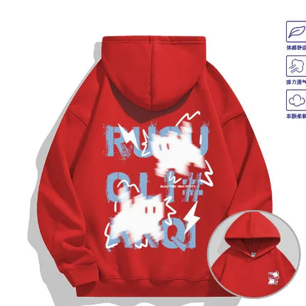 2026 Trendy "Haze Blue" Cat Hoodie - Both Men's and Women's Spring/Autumn Multi-Purpose Coat - Cool Fashion Item