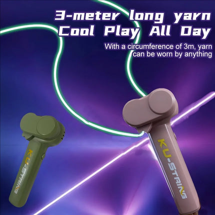 Glow-in-the-dark fun electric rope thruster children's outdoor new exotic decompression toys Creative toys for cats and pets