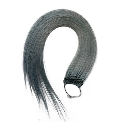 DIYOMO hot selling Korean 100% pure cotton real hair double head double brush feather silk Remy real hair 50g natural color