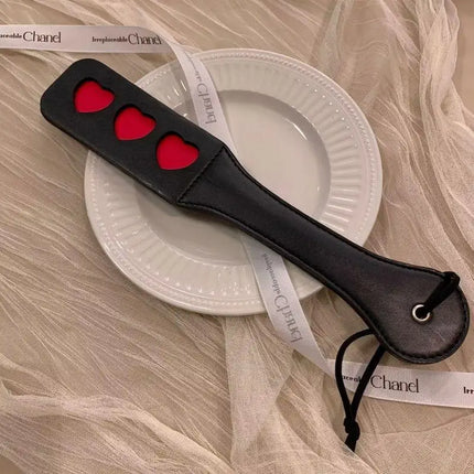 Leather 3D Cat Paw Heart Spanking Adult Couple Play Toys Punishment Training Whip Spank Beat Toys