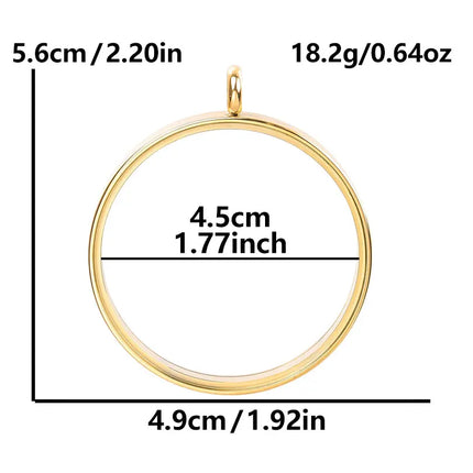 1Pc Stainless Steel Openable Glass Coin Bezel Cremation Urn Locket Pendant Round Reliquary Picture Medaillon кулон Jewelry