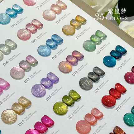 35 Color 6D Cat Eye Gel Polish Gel Nail Polish Varnish Nail Set UV Soak Off Gellak Gelpolish Nail Art Primer Manicure Gel Lacque