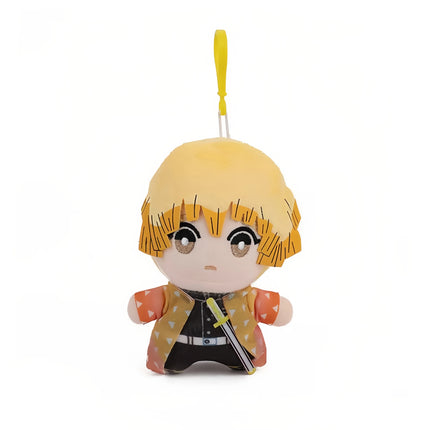 15-25cm Demon Slayer Cartoon Plush Toys Ghost Slayer Keychain Kamado Tanjirou Kamado Nezuko Kochou Figure Stuffed Doll Child Gif