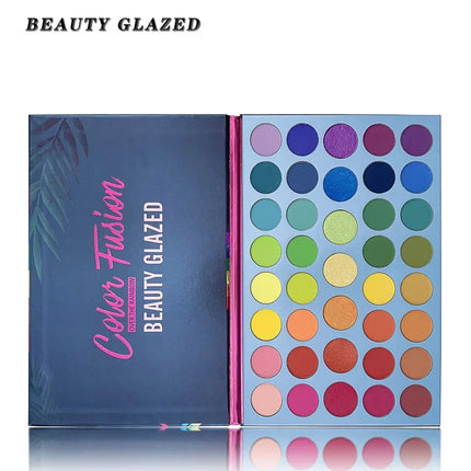 BEAUTY GLAZED 39 Color Rainbow Eyeshadow Palette Long lasting Neon Glitter Eye Shadow Pallete Eye Makeup Cosmetics