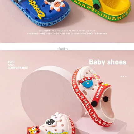 New Children Kids Baby Boys Girls Mules Clogs Summer Soft Sole Garden Beach Slippers Sandals Cave Hole Baby Shoes for Boys Girls