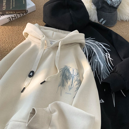 Wing Sword Men Women Pullover Hoodie Outdoor Sports Hip-hop American Street Casual Fashion Autumn Winter Adult Sweatshirt Top