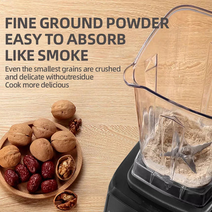 220V Heavy Duty Commercial Blender Juicer Fruit Mixer Professional High Power Food Processor Ice Smoothies BPA Free 2L Jar
