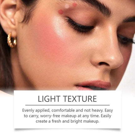 Liquid Blush Stick with Sponge Tip Waterproof Long-Lasting Brightening Moisturizing Lips Cheeks Natural Korean Cosmetic Makeup