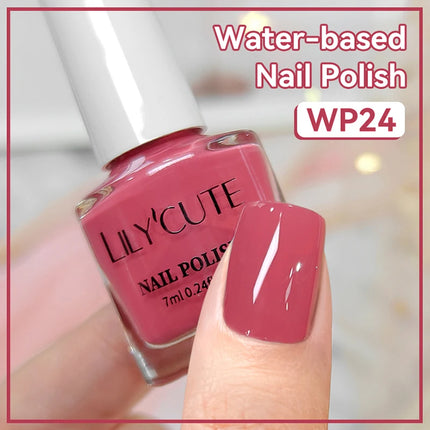 LILYCUTE 7ml Matte Nail Polish Velvet Effect Pearl Shell  Air Dry Nail Art Varnish No Need Lamp Manicure Glitter Nail Care Polis
