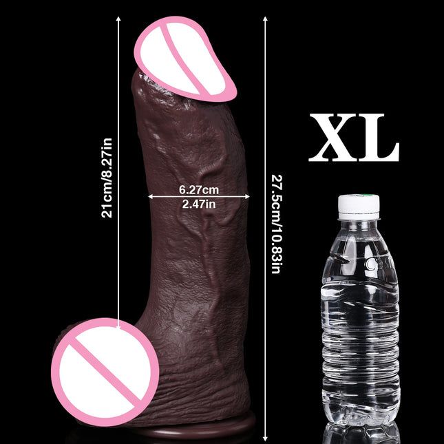 New Realistic Soft Double Silicone Big Dildo 3 Colors Penis 4 Sizes Vaginal Masturbation Suction Cup Dick Woman Anal Sex Toy