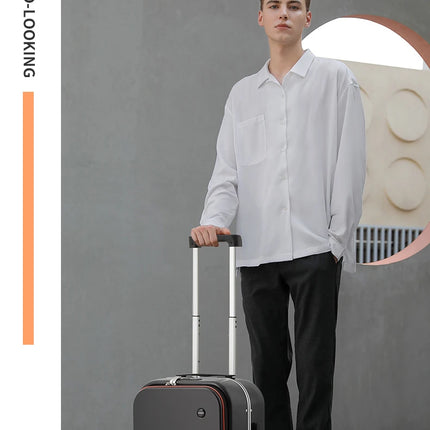 Mixi New Innovative Design Suitcase Carry On Hardside Rolling Luggage PC Spinner Wheels Trolley Case Aluminum Frame