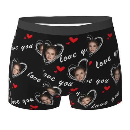 Personalized Face Photo Underwear Custom Boxer Briefs Custom Men Birthday Gift For Husband Anniversary Gift for Dad