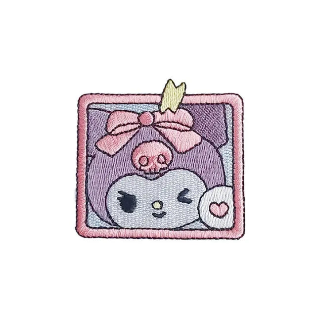 Sanrio Cartoon Kuromi Patch for Clothing Cute Girls Patches on Clothes DIY Cap Hat T Shirt Pants Jeans Embroidered Pacthes