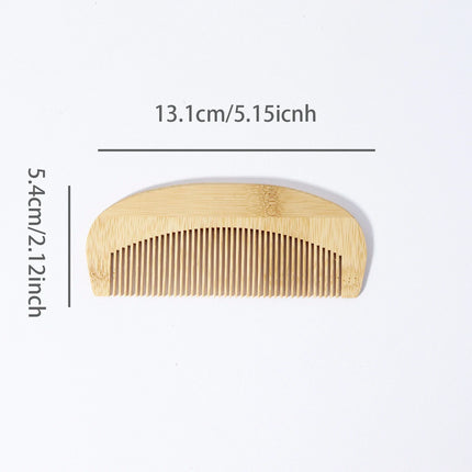 Natural bamboo and wood comb, anti-static wood comb, fine toothed comb, hair care styling comb, special for real hair wigs