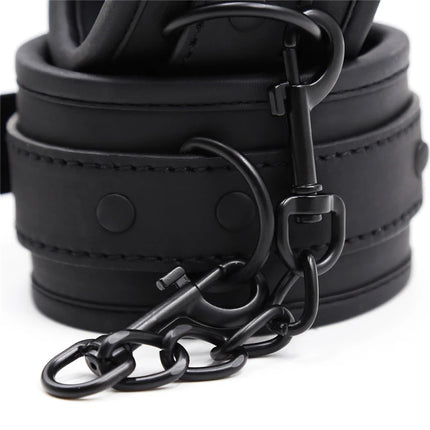 No Vibrators For Women Erotic Handcuffs Ankle Cuffs Collar BDSM Bondage Restraints Slave Sex Toys For Couple Women Adult Games