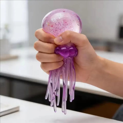 Squishies Nee Doh Medusa, Juguete Sensorial de Agua, Juguete Antiestrés de Gel Suave para Apretar