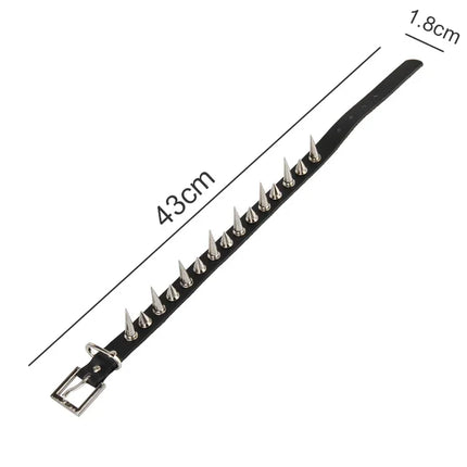 Woman Black Punk Choker Collar Necklace Sexy PU Leather Heart Lock Key Spike Chocker Gothic Cosplay Accessories Party Jewelry