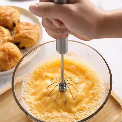 Semi Automatic Egg Beater Manual Rotating Cream Mixer Household Baking Tool Kitchen Gadget for Egg Blending Cake Mixing