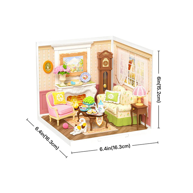 Rolife DIY Miniature House Kits Super Creator Model Courtyard Diorama Kit Perfect Christmas Birthday Gift for Adults Kids