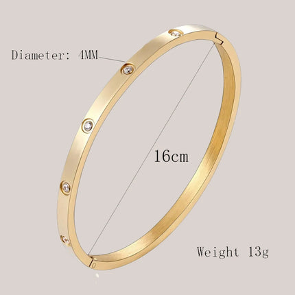 XUANHUA Stainless Steel Cuff Bracelets Bangles For Women Fashion Jewelry Charm Jewelry Accessories Crystal Bracelet loves