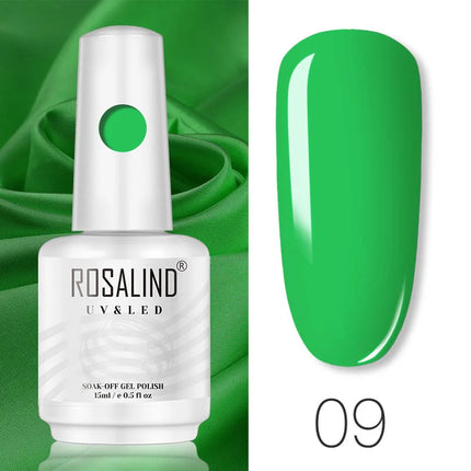 ROSALIND 15ml Nail Gel Polish Macaron Hybrid Varnish Semi Permanent Nail Art Design Soak Off Top Base Coat Esmalte UV Gel Nail