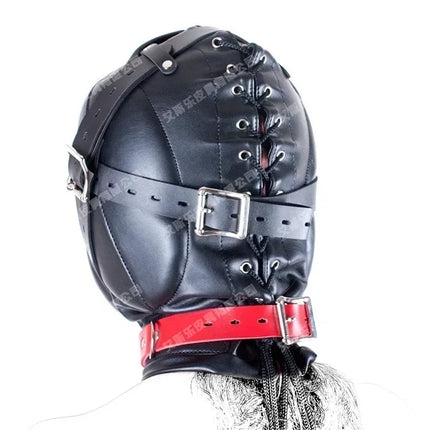 Full Head Hood Mask Fetish Play Hood Mask BDSM Bondage Slave Restraint Sex Toys For Couple Sexy Role Play Cool Man
