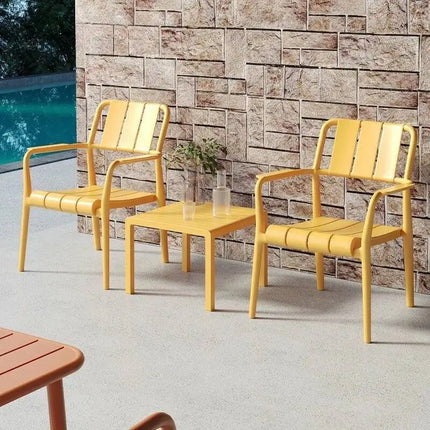 Nordic Patio Bistro Set Foldable Plastic Chair Table Balcony TikTok Viral Outdoor Furniture for Balcony Patio Furniture Set