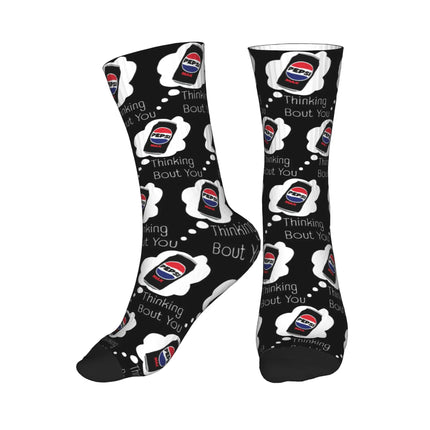 Thinking Bout You Pepsi Max Sports Socks Sweat Absorbing Stockings All Season Long Socks for Man's Woman's Christmas Gifts