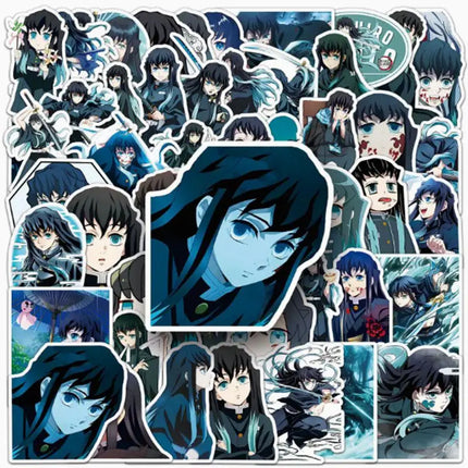 50pcs Various Cartoon Demon Slayer Graffiti Sticker Waterproof DIY Decals for Phone Ipad Luggage Thermos water bottle Decor