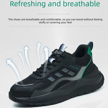 Steel Toe Shoes for men women comfortable lightweight work safety shoes Anti-Puncture safety toe sneakers work protection boots
