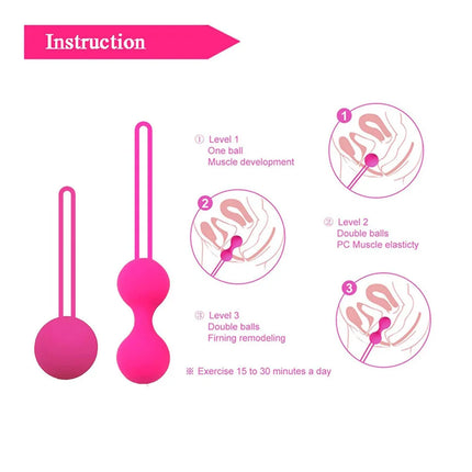 Women tighten vagina muscle trainer kegel ball egg intimate silicone smart kegel vaginal pelvic floor balls sex toys for adult