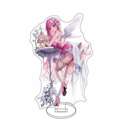 Anime Nikke Goddess Of Victory Figures Model Plate Sexy Girl Cute Girl Pattern Key Ring Acrylic Standing KeyChain for Women Men
