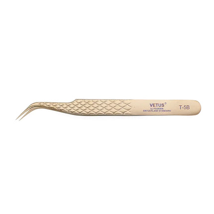 VETUS Original New MGT Series Eyelash Tweezers Anti-slip Handle Fish Scale Texture Precision Super Fine Fiber Tip Tweezers