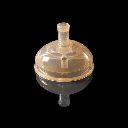7cm Big Mouth Silicone Pacifier For Baby Bottle Drink Straw Spoon Head Gravity Ball Brown White Colors BPA Free Safe Pacifiers